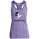 LST396 Sport-Tek Ladies' Moisture Wicking Electric Heather Racerback Tank